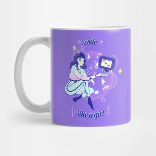 code like a girl (yeswecode) Mug